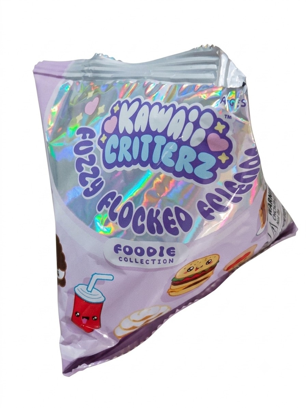 Fuzzy Flocked Friends -Kawaii Critterz Blind Bag Lavender (Foodie Collection)